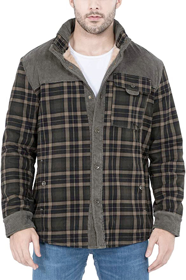 Buy online Plaid Cotton Admiral Jacket - FREE SHIPPING worldwide